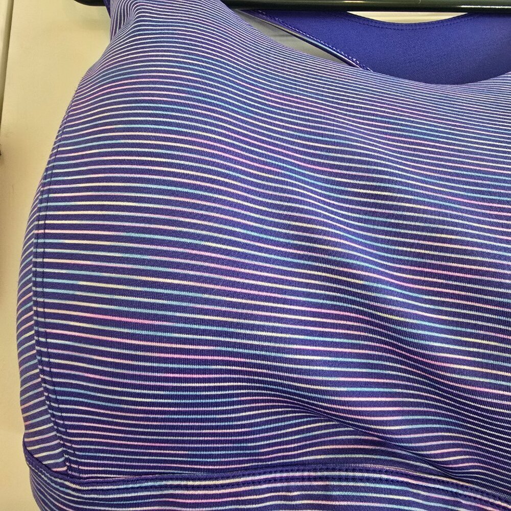 Tek Gear Dry Tek Workout Set - Capri Pants and Sports Bra - Multicolor Stripe - Picture 9 of 13